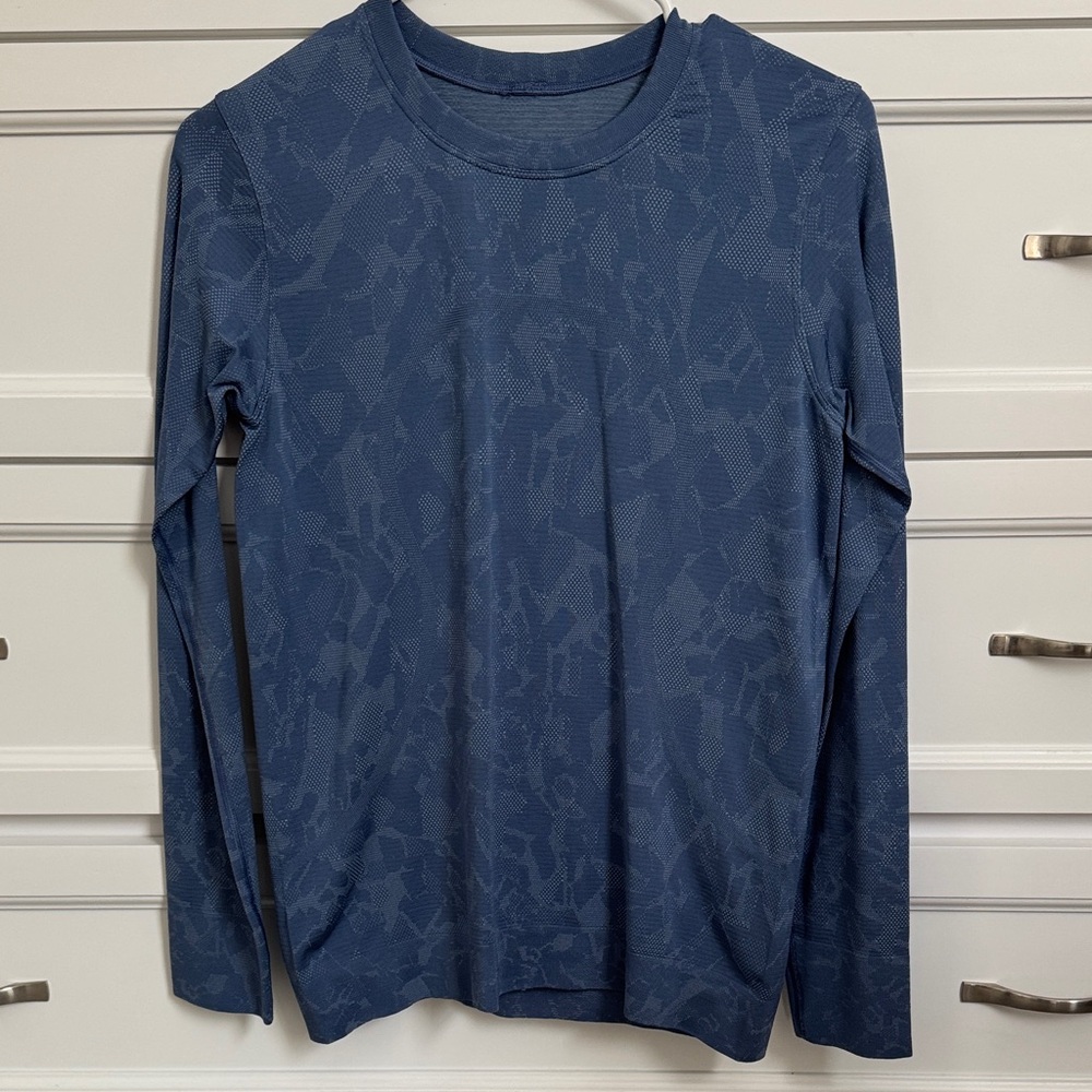 lululemon athletica Blue Long Sleeve Tee